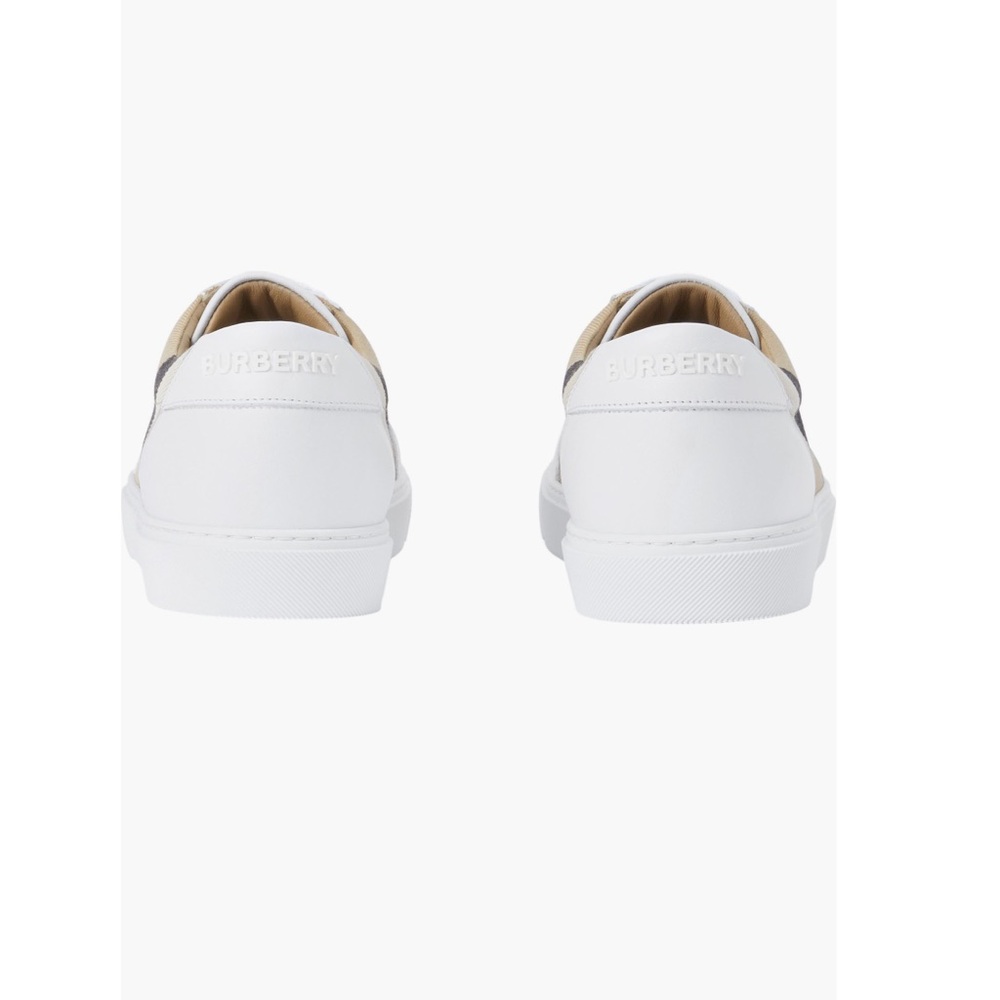 Burberry House Check and Leather Sneakers - Picture 5 of 16